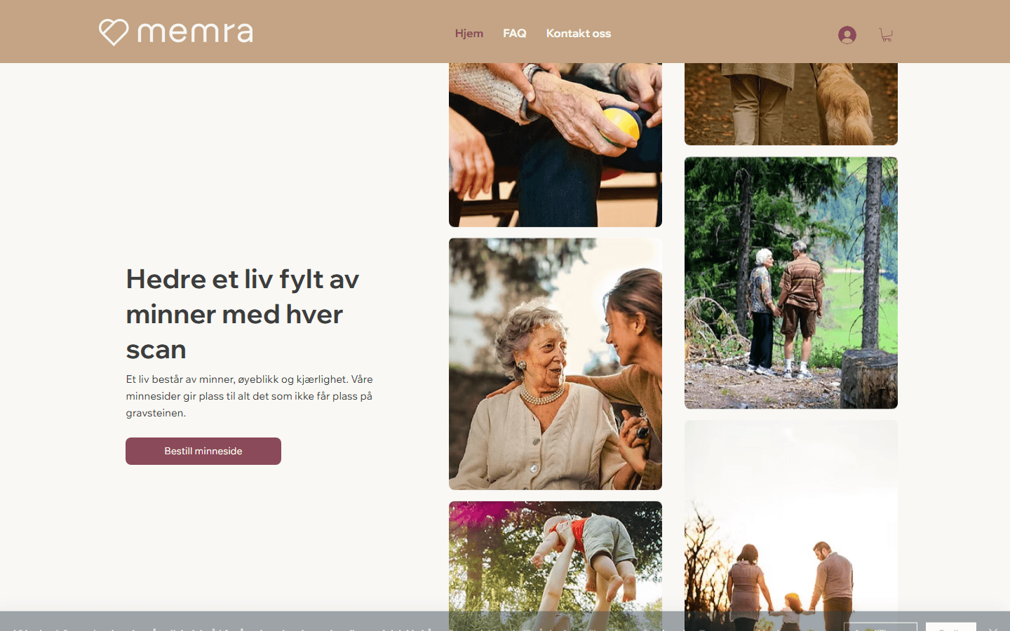 Skjermbilde av memra.no