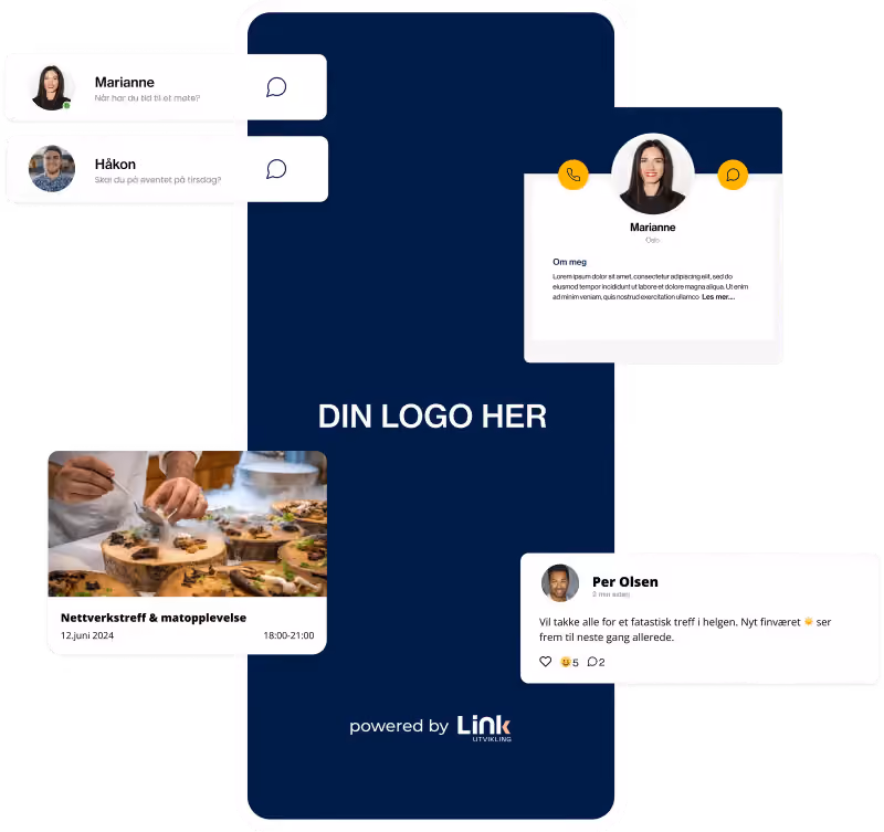 Skjermbilde av produktet LinkUp Network