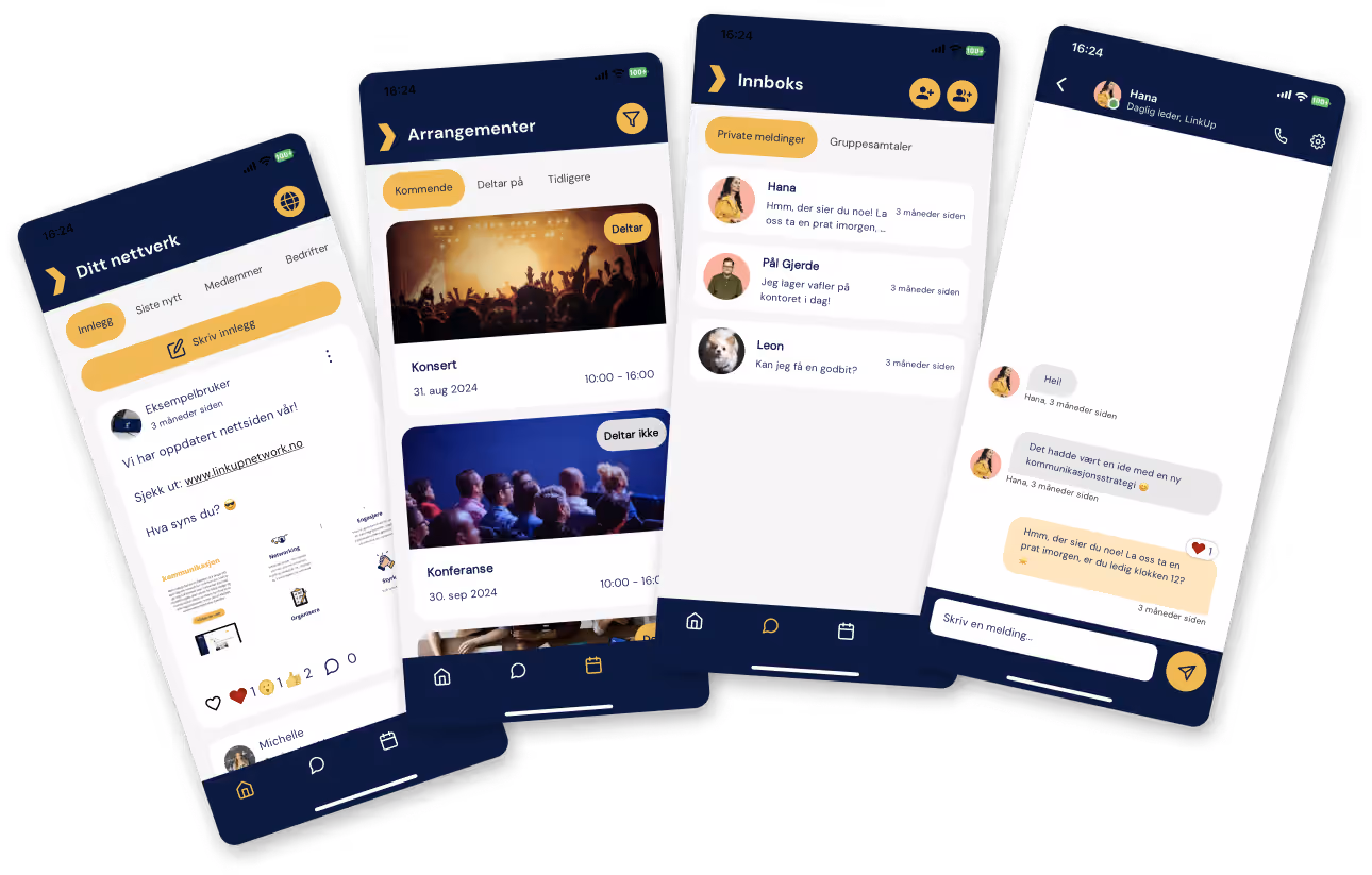 Skjermbilde av produktet LinkUp Network