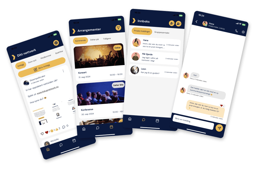 Coverbilde for prosjektet LinkUp - Nettverksappen for nettverk og bedrifter