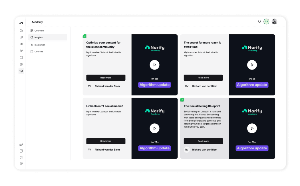 Coverbilde for prosjektet Webutvikling for Narify