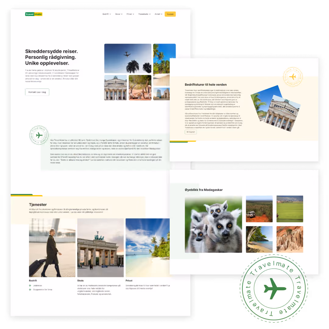 Coverbilde for prosjektet Travelmate - nye nettsider